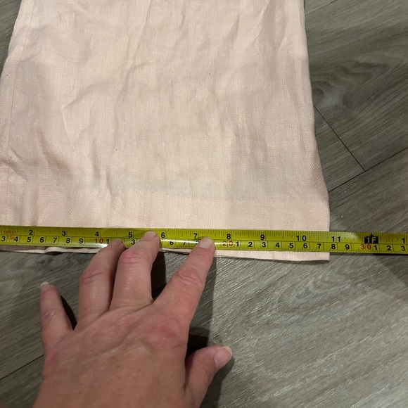 Lauren By Ralph Lauren Rose Blush Wide Leg Linen Pants Women’s size 10 - Picture 9 of 9